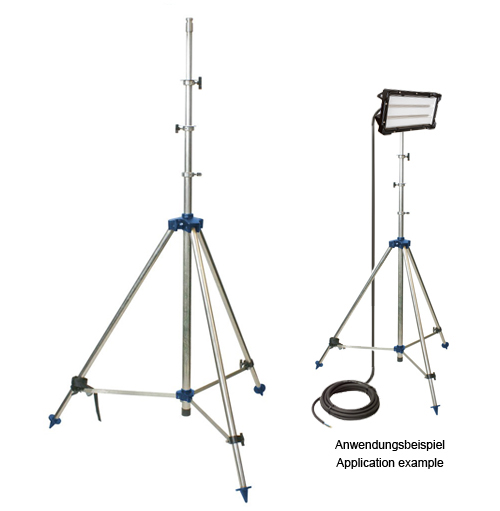 KIRA Leuchten accesories tripod stainless steel for ex-proof lamps