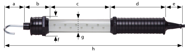 Skizze KIRA LED-Handleuchte KE-LED 3010 UV-A