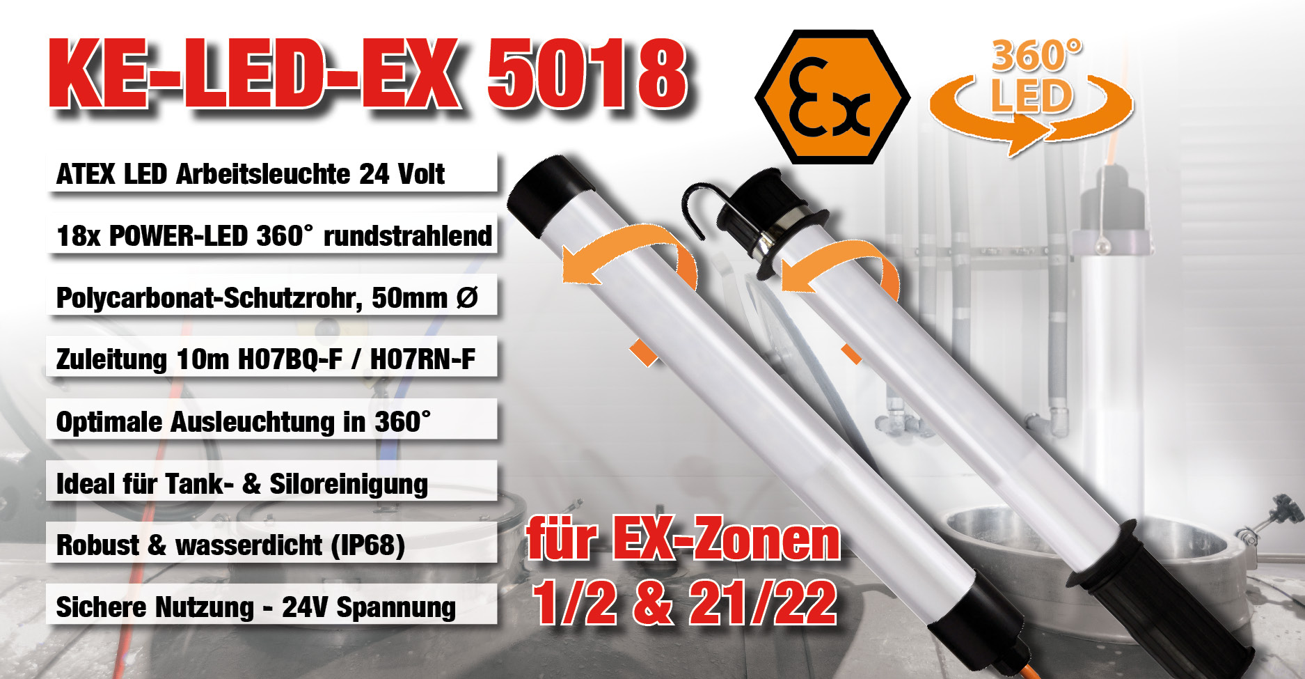 KIRA EX 5018 Arbeitsleuchte