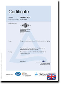 KIRA ISO Zertifikat