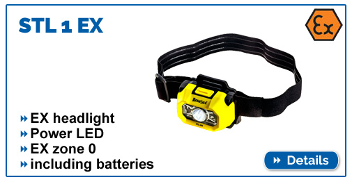 Headlamp STL 1 explosion-proof can be used for EX Zone 0, light angle adjustable