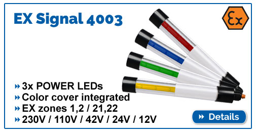EX signal light KE-LED-EX 4003 ex-protected for EX zones 1, 2, 21, 22