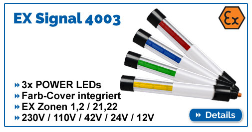EX Signalleuchte KE-LED-EX 4003 ex-geschützt für EX Zonen 1,2,21,22