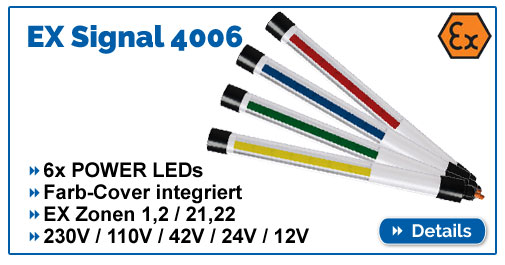 EX Signalleuchte KE-LED-EX 4006 ex-geschützt für EX Zonen 1,2,21,22