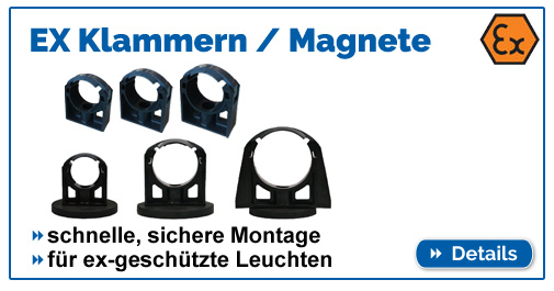 Befestigungsklammern & Dauerhaftmagnete, ex-geschuetzt