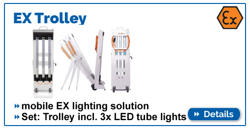 EX trolly- mobile lighting solution for ex-proof lamps