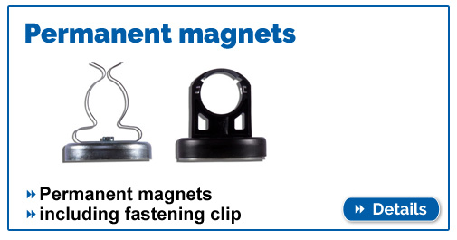 Permanent magnets für LED lamps