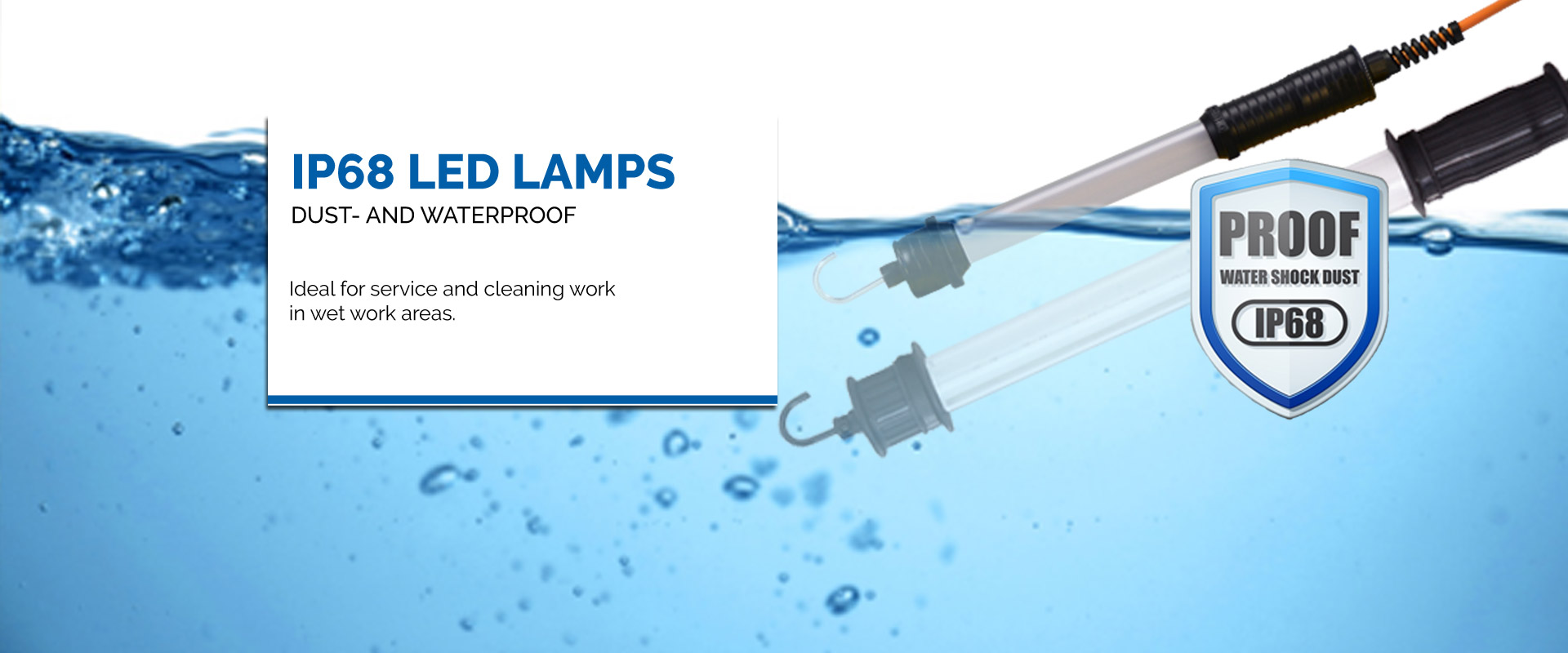 IP68 LED hand lights - waterproof - KIRA Leuchten GmbH