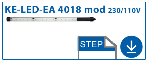 STEP Datei KE-LED-EA 4018-P modular 230V / 110V