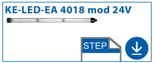STEP Datei KE-LED-EA 4018-P modular 24V 